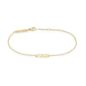 14k Itty Bitty FUCK Bracelet