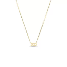 14k Itty Bitty XO Necklace