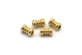 20 Pcs Raw Brass Industrial Findings, Spacer Beads (9.5x5 Mm) L008