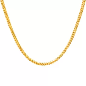 22K Yellow Gold 24in Wheat Chain (80.4gm)