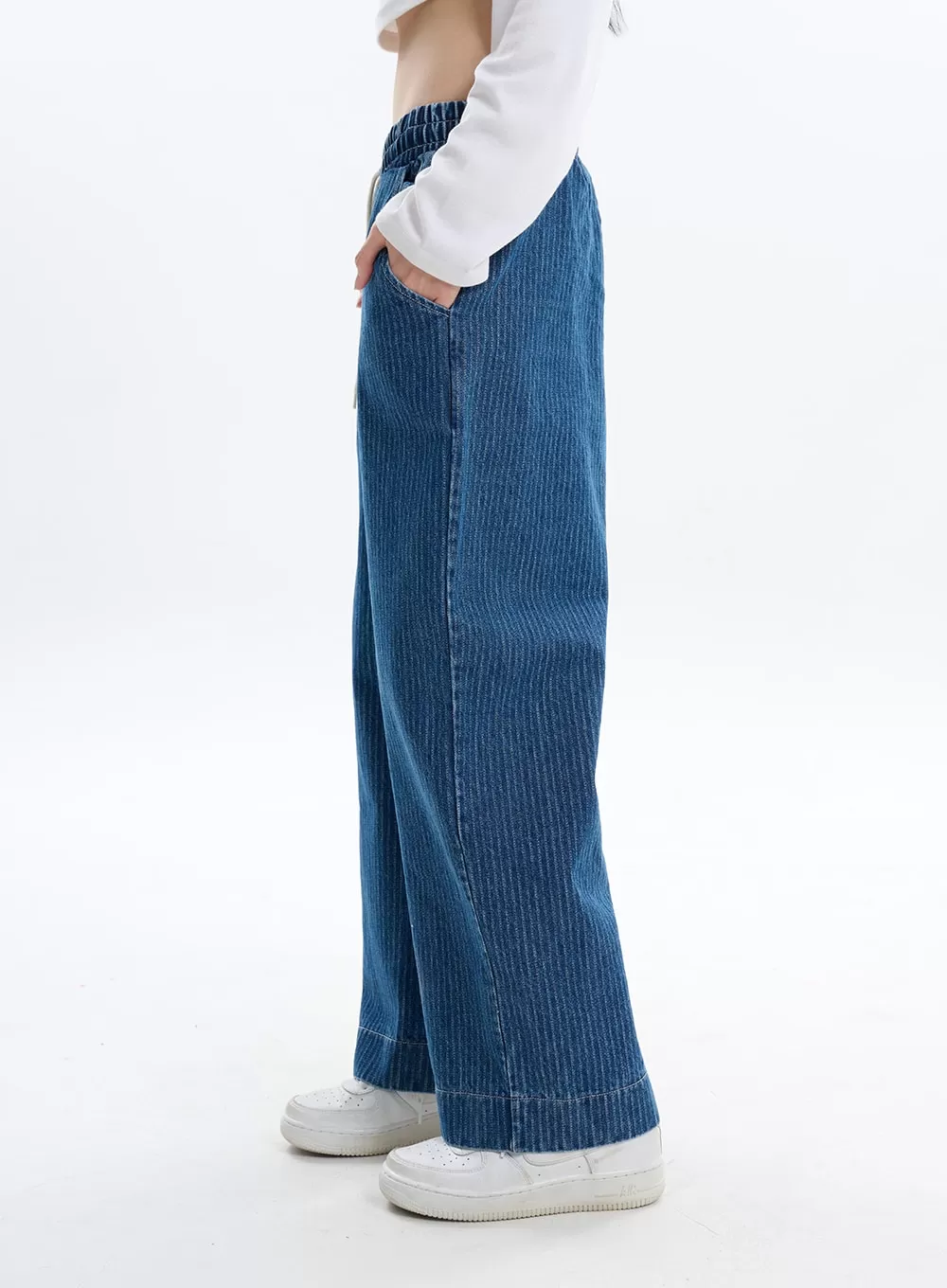 Corduroy Pants with Banding IF413