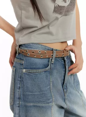 Eyelet Two-Strap Belt CF427