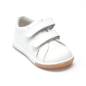 FINAL SALE - L'Amour Girls Double Velcro Leather Sneaker