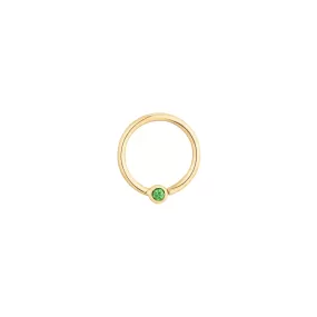 Fixed Bezel Bead Ring 2mm Tsavorite