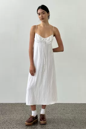 Frou Frou Dress in White