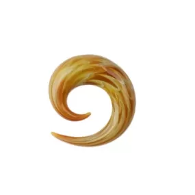 Glass Simple Spiral - Exotic Gold