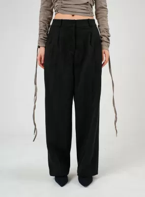 High-Waist Tailored Pants IJ403