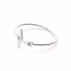 Inez Arrow Ring with Diamonds