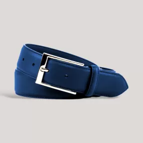 SOPHOS - Ultramarine Blue Vegan Belt - Silver