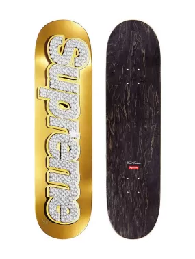 Supreme Bling Box Logo Skateboard Deck (SS22) Gold