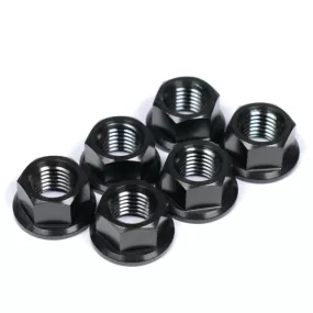 Triumph 675 Street Triple Titanium Sprocket Nuts, All Models, Black